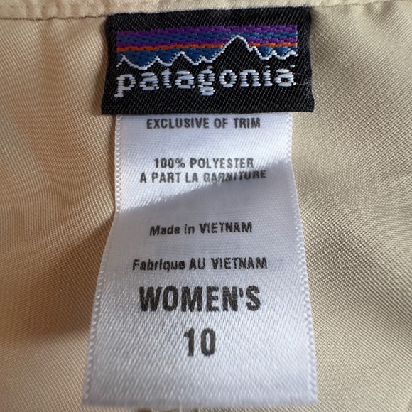 Patagonia Skort‎ Women's Size 10 Beige Outdoor Athletic Skirt Shorts - Picture 8 of 11